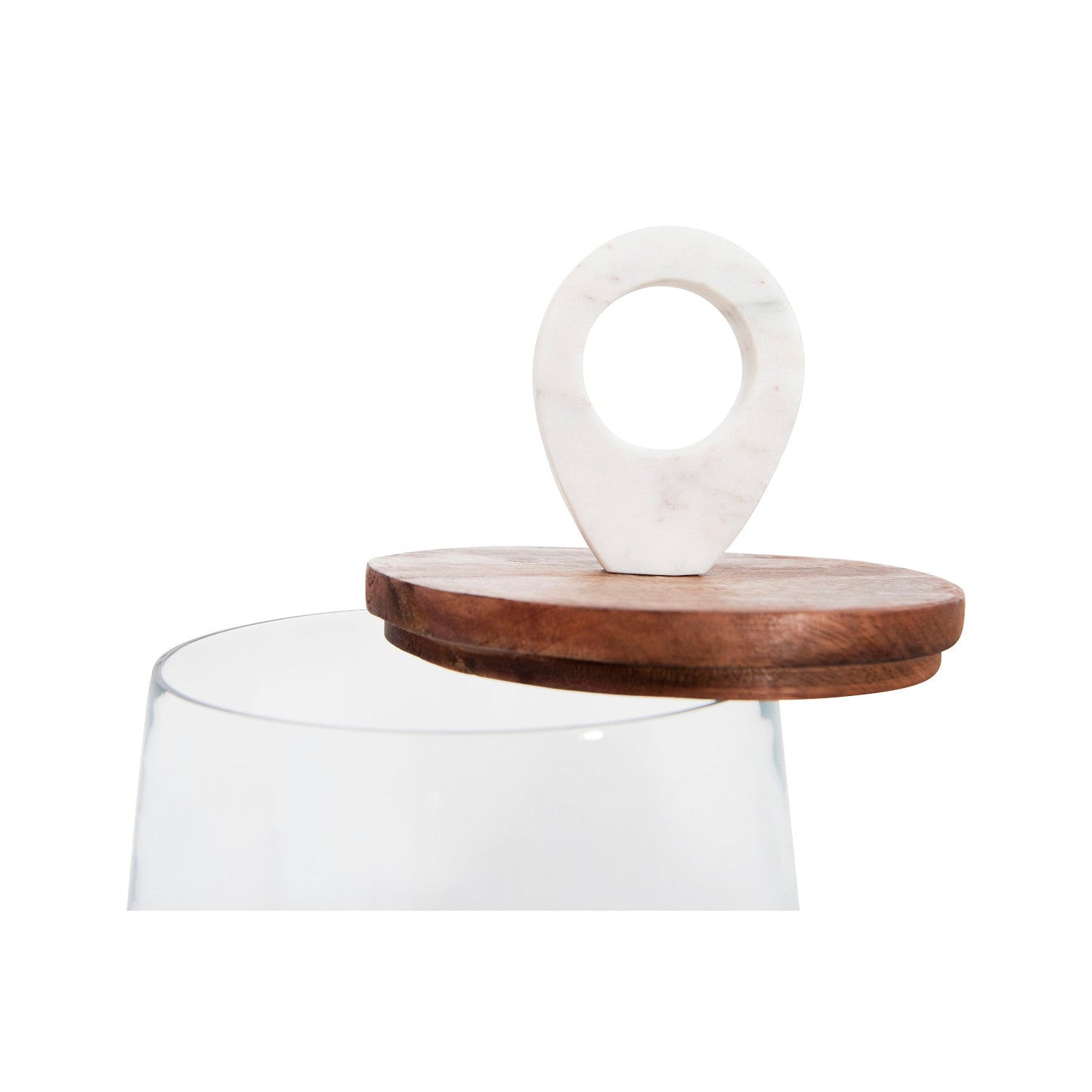 Glass + Wood Cannister