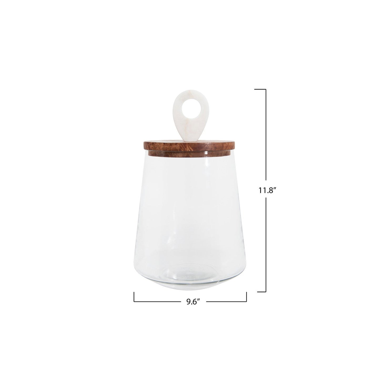 Glass + Wood Cannister