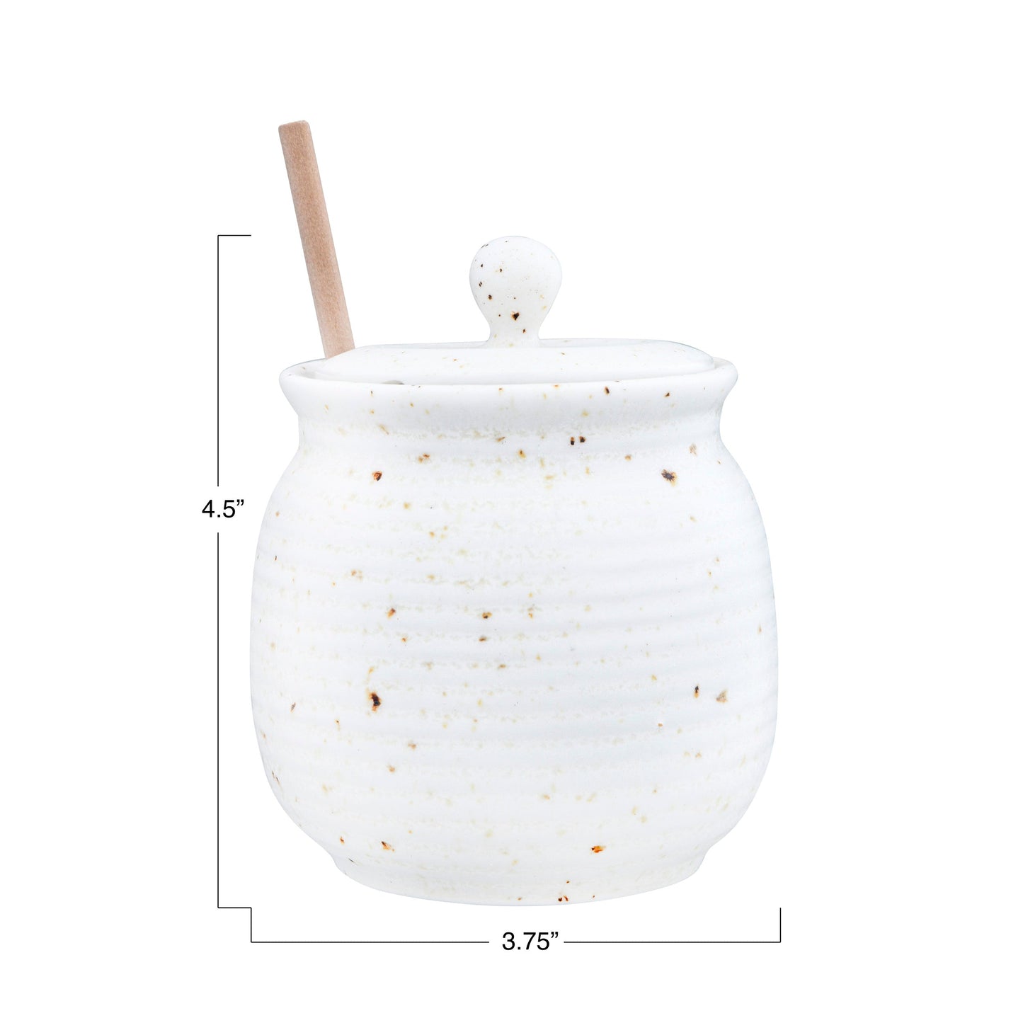 Stoneware Honey Pot