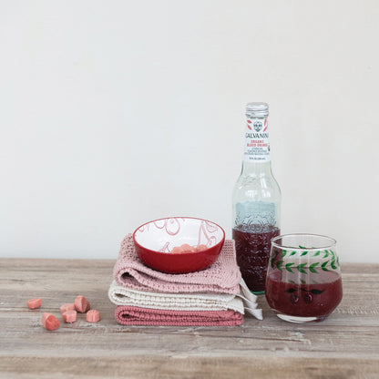 Cherry Pattern Stoneware Bowl