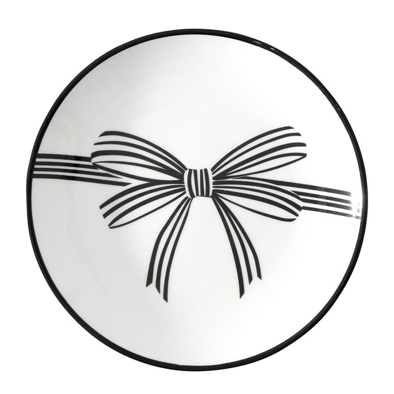 Black Bow Plate, Set of 4