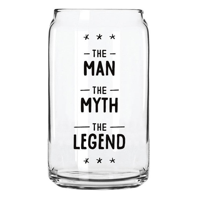 Beer Can Glass, Man Myth Legend
