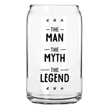 Beer Can Glass, Man Myth Legend