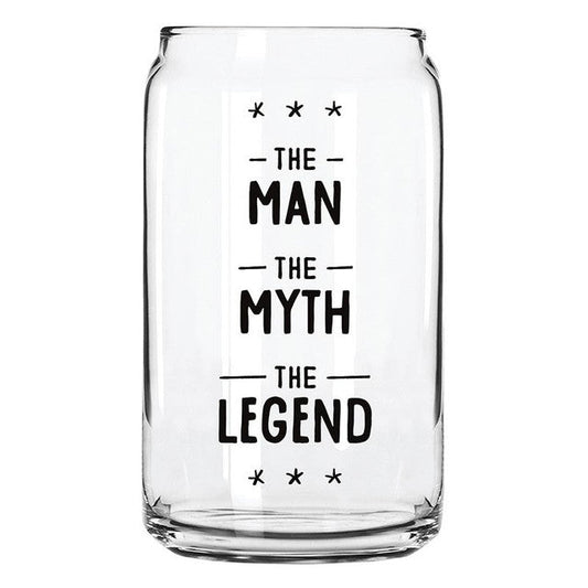 Beer Can Glass, Man Myth Legend